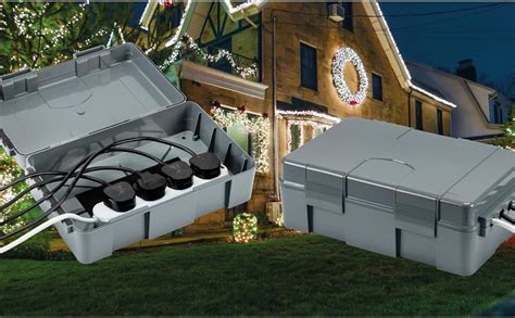 outdoor christmas electrical box|extra deep weatherproof electrical box.